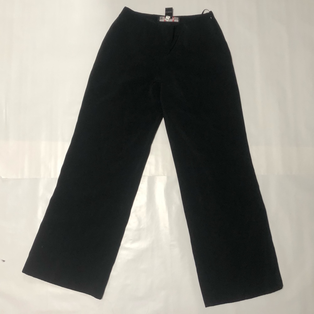 DONNA GRAY petite vintage black flared trousers/pants (size 2)